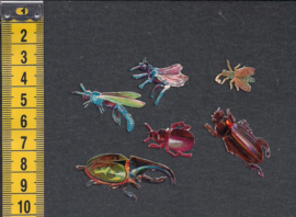 Kleine insecten (6) antieke poezieplaatjes (626)