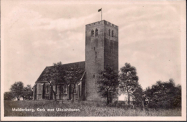 Kerk met Uitzichttoren - Muiderberg - oude kaart [15496]