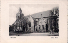 Herv. Kerk - Leerdam - oude kaart [15389]