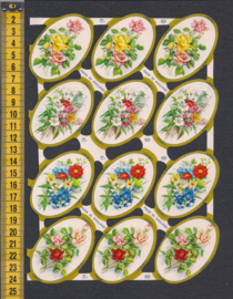 Bloemenmedaillons poezieplaatjes MLP 1657