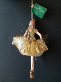 Gouden Ballerina 1 kerstornament Kurt S. Adler