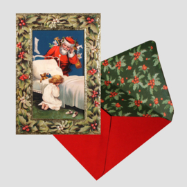 Kerst: Kiekeboe met de Kerstman! 3D kaart met envelop [XC-5664]