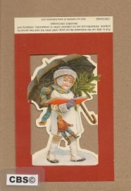 Poezieplaatje Nostalgisch Kerstkindje 4463
