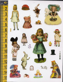 Stickers nostalgie papier - WH1058