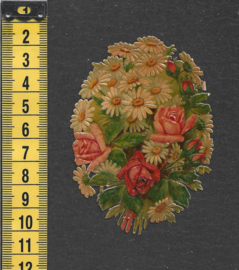 Bloemenboeket - Sana - antiek poezieplaatje (762)