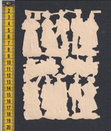 Klederdracht poezieplaatjes OUD - half vel WS 628B