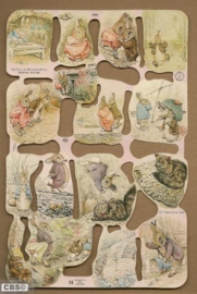 Beatrix Potter - Benjamin Bunny poezieplaatjes MLP 1787