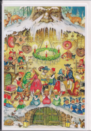 Adventskalender Kaart: Sprookjes in kerstsfeer - 12477