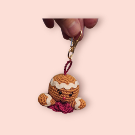 Haakpatroon PDF Sleutelhanger Gingerbread hoofdje
