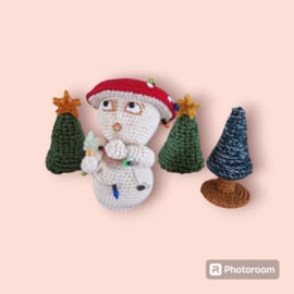 Crochet Pattern PDF Merry Christmas Toadstool
