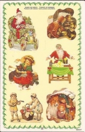 Poezieplaatjes Kerst stickers prentbriefkaart 853227