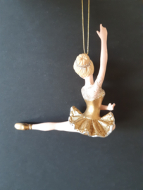 Ballerina goud 2 kerstornament Kurt S. Adler