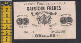 Saintoin Frères - Gevallen druiven reclame Litho (517)