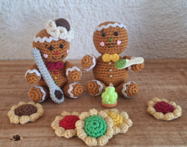 Haakpatroon PDF Gingerbread Bakkerij: Kleine bakkertjes