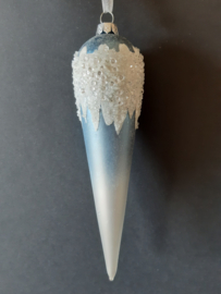 Ijspegels met sneeuw glasornament Kurt S. Adler