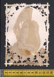 Meisje aan de wandel - Antieke Litho (668)