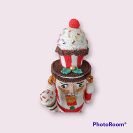 Cupcake Nutcracker rood wit