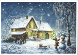 10512 Sneeuwpop in Winterlandschap Adventskalender