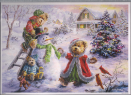 10388  Adventskalender Teddyberen in de kersttuin