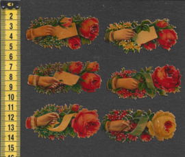 Handjes (6) - Vitello - antieke poezieplaatjes (757)