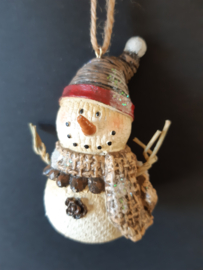 Sneeuwpop robuust kerstornament Kurt S. Adler