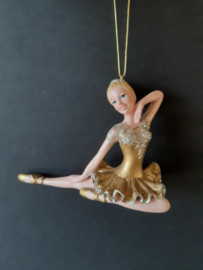 Ballerina goud 1 kerstornament Kurt S. Adler
