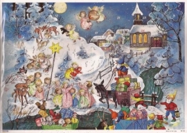 10106 Dwergjes vieren kerst in de sneeuw Adventskalender