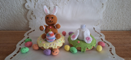 Crochet pattern PDF Gingerbread Easter Doughnuts