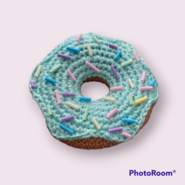 Donut pastel hagelslag licht mint