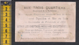 Aux Trois Quartiers -Leren schrijven reclame Litho (513)