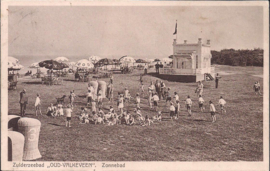 Zuiderzeebad Oud-Valkeveen, Zonnebad - oude kaart [15071]