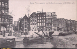 Hoek Prinsengracht Egelantiersstraat - Amsterdam - Reprint kaart [15162]
