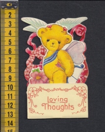 Uitklapkaart Beertje met pijl - Loving Thoughts - 1988