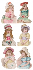 Snoezige dametjes poezieplaatjes Stickers Y151