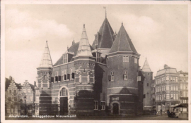 Waaggebouw Nieuwmarkt - Amsterdam - oude kaart [15084]