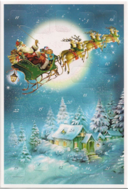 Adventskalender Kaart: In de Kerstnacht - 12413