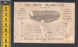 Au Bon Marché Paris - Kippen voeren reclame Litho (508)