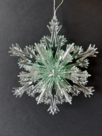 Zeegroene ijskristallen kerstornament Kurt S. Adler