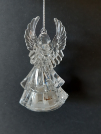 Transparante engeltje 3 met licht kerstornament Kurt S. Adler