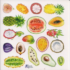 Fruit poezieplaatjes Stickers K61