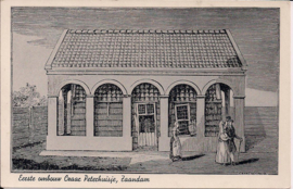 Eerste ombouw Czaar Petershuisje - Zaandam - oude kaart [14921]