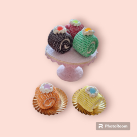 Crochet Pattern PDF Roll Pastries with coconut