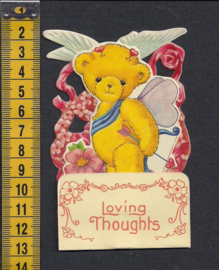 Uitklapkaart Liefdesbeertje - Loving Thoughts - 1988