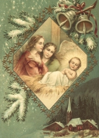 Op bezoek bij Kindje Jezus Reliefkaart EF 3024