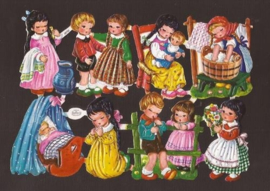 Kruger 98/102 Spelende kinderen poezieplaatjes