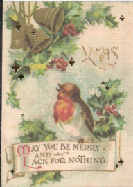 Lucifersboekje met Kerst stickers - 30 stuks (WH1087)