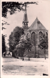 Prot.Kerk t.o. Gemeentehuis - Broek in Waterland - oude kaart [15009]