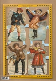 Nostalgische ijspret poezieplaatjes A 51