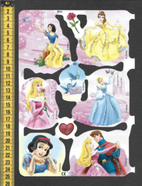 Disney Prinsessen poezieplaatjes met glitter MLP 2033