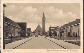 Keizer Ottostraat met H.Hartkerk - Bussum - oude kaart [15106]